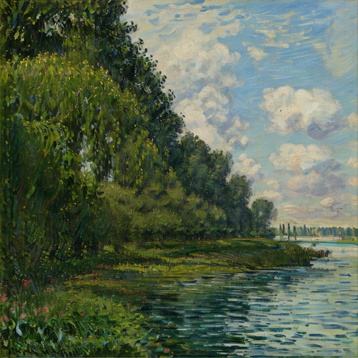 Anchemix oil painting Monet 暗可油画 莫奈风格 image by Jabberwocky207