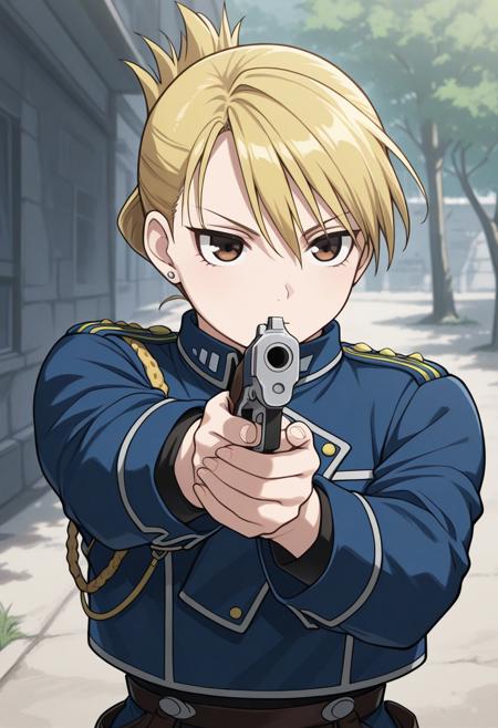 Riza Hawkeye - FullMetal Alchemist (Commission) - Pony + Illustrious Illustrious - 1.0