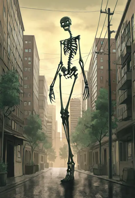 Giant Skeleton: Gashadokuro | がしゃどくろ [Illustrious & Pony]