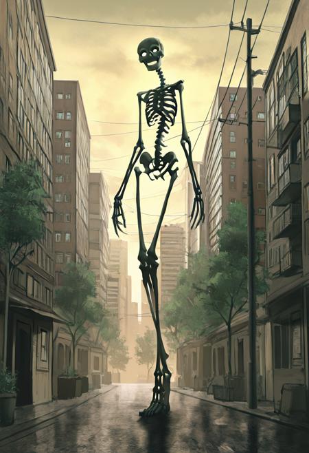 Giant Skeleton: Gashadokuro | がしゃどくろ [Illustrious & Pony] Illustrious