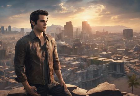 an epic portrait of a full body, Dylan O'Brien a man <lora:Dylan-O-Brien:0.8>, futuristic warrior,
full body wide angle shot,
beautiful cute face,
long hair,
blond hair,
fantasy style,
cinematic,
post apocalyptic city background,
warm lighting,
highly detailed,
unreal engine,
UHD,
3d render,
day time,
trending on artstation,
sharp focus,
studio photo,
intricate details,
highly detailed,
by greg rutkowski