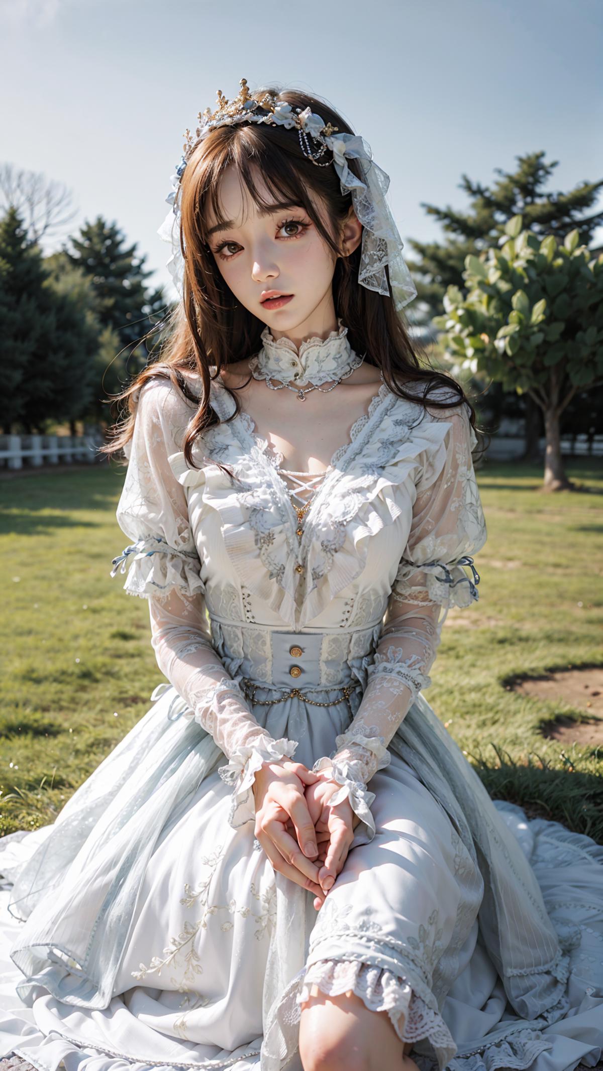 【琥珀鎏金】Dress No.8 White Dress image by Manaka_nemu_offline