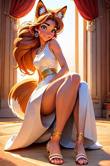 Sexy girls with fox tail Foxie (more variations)