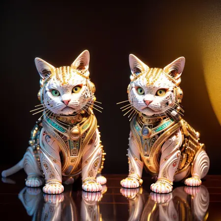 WhiteMechanicalCat