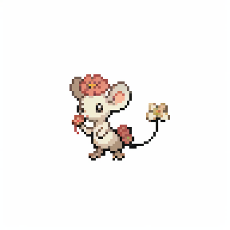 mouse with flower, fairytype
 <lora:pksp768_V1:1>