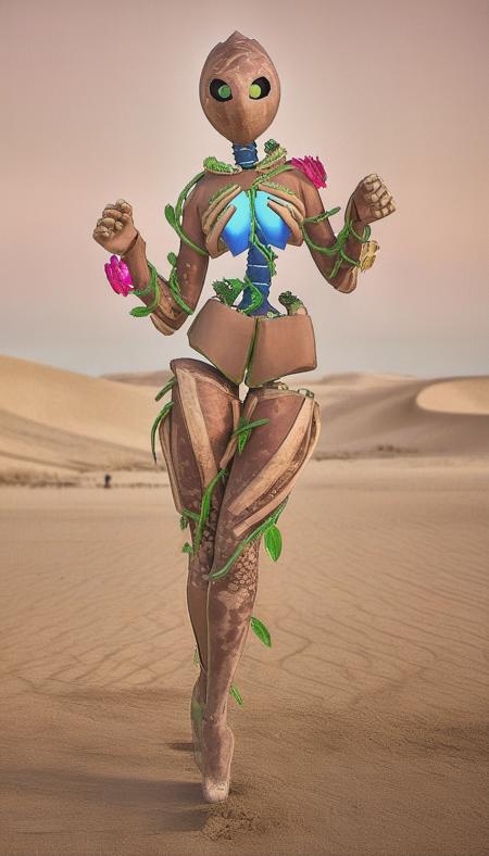 cinematic, RAW photo, photograph of NatureVRM a person standing in a desert, detailed background, massive area, grainy, burning man, festival ground, burning man playa, mutant vehicles, (high detailed skin:1.2),  instagram, colorized, ((detailed face, detailed body)), ((full body)) <lora:xl_Desert_Festival:1> <lora:xl_NatureVRM:1.2>