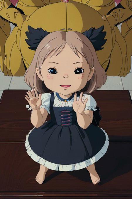 masterpiece, best quality, intricate detail, intricate background detail, 1girl,  gradient hair, happy, full body, pop art, chibi art, pov hands, headpatting