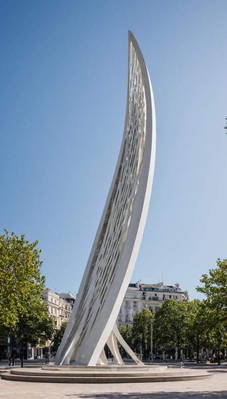 stella monument curvy obelisk