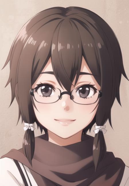 <lora:Asada:0.8>, Asada, smile, portrait, glasses, (seductive, alluring, charming:1.3), beautiful, (highly detailed, high quality:1.3)