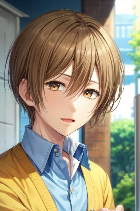 ryou_yoake brown hair brown eyes