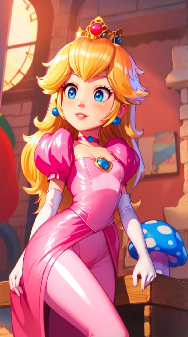 princess peach - The Super Mario Bros. Movie - movie like image by marusame