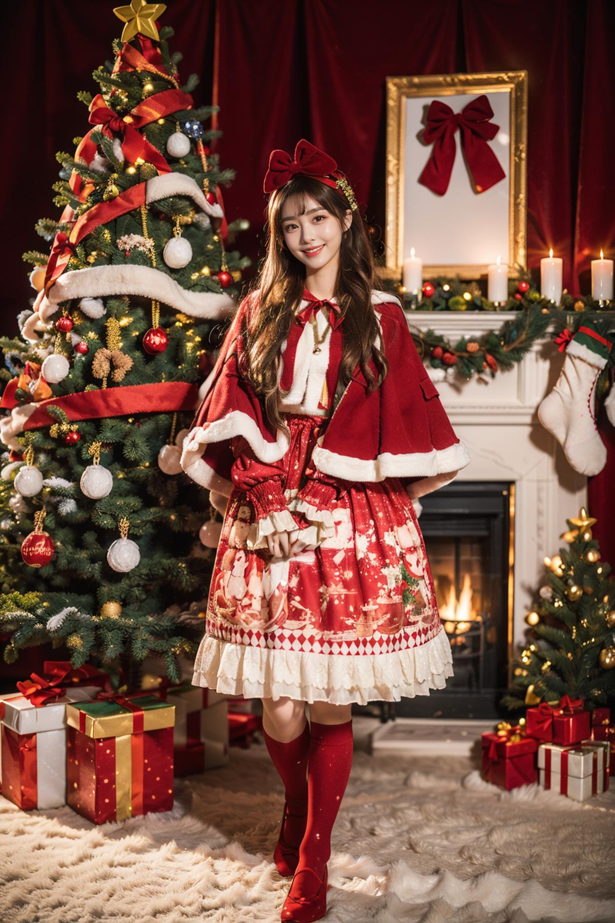 [Realistic] Christmas dress | 圣诞小裙几 image by cyberAngel_