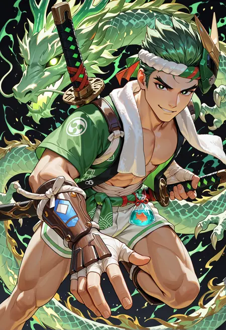 Happi/Young Genji - Overwatch [NoobAI-XL]