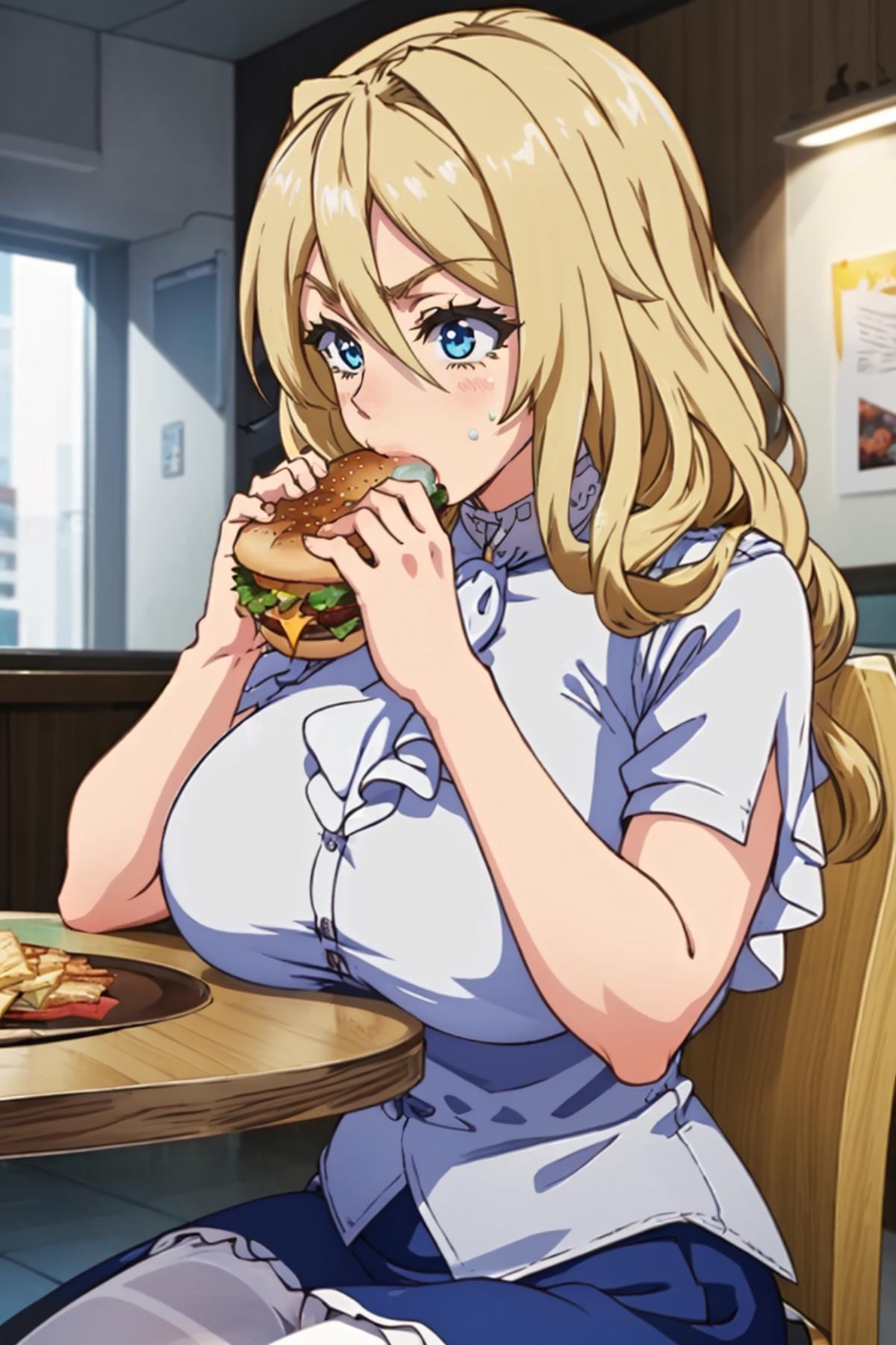 Huge Two-Handed Burger LoRA image by novowels