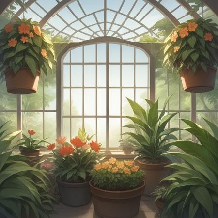 Gr33nhouse greenhouse,plant, window, day, flower, potted plant