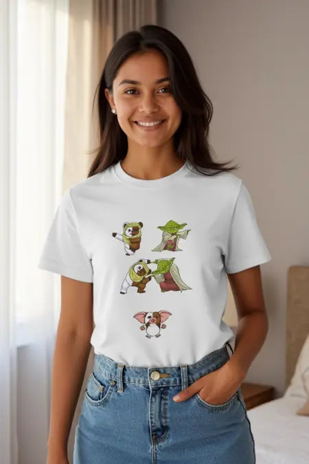 Crazy Fusion T-shirt: Ewok+Yoda= Gizmo