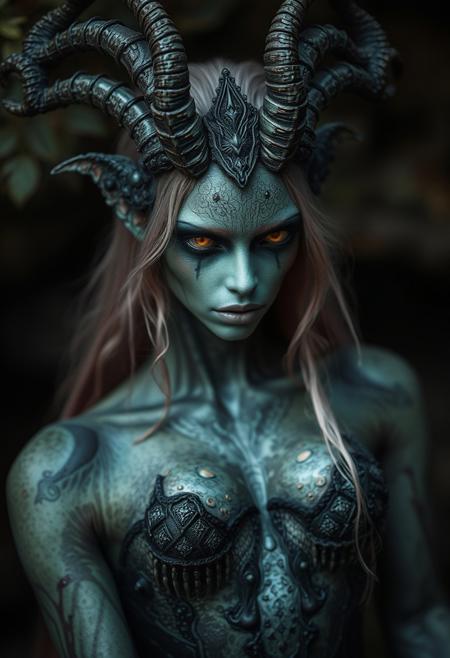 female naiad, photography style, fantasy creature, mythological creature, extremely beautiful, macabre, grotesque