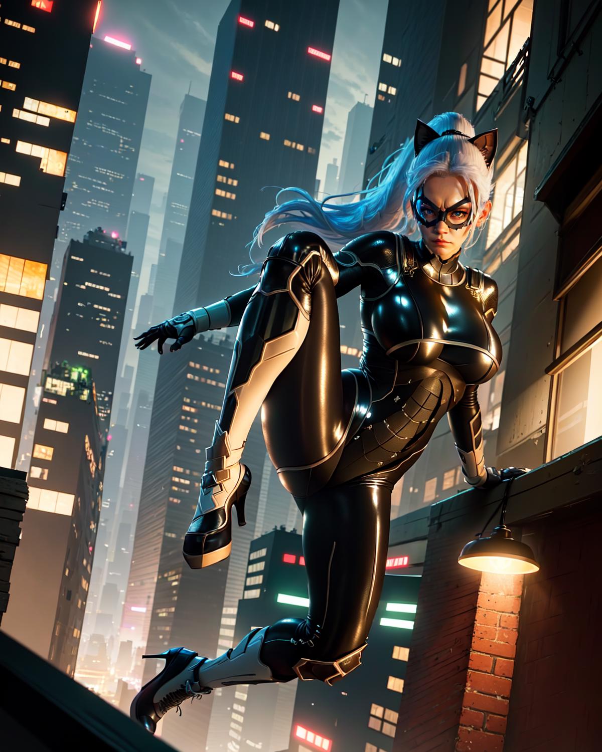 Felicia Hardy / Black cat | LoRA | Spiderman | 3D Game Style | Realistic image by MrHong