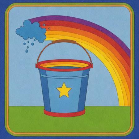 icon of bucket, simplified icon, minimalism, rainbow, by activision <lora:Activision_Atari_Art_Style_XL-000009:1>