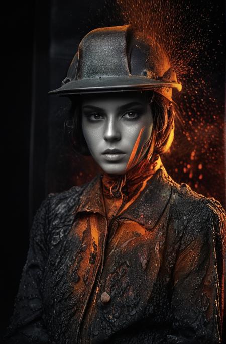 ((Introduce quality iteratively))((uniform unambiguous unequivocal sampling))((grainy photograph qlipothic haute couture show at electric blast furnace while pouring molten steel))(algorithmic sharpness)(k black point)(art of genius)(dreamy gradients)(1970's colors)(complementary saturated hues))((dark corners vignette))f(x)
<lora:LCM-LoRA-XL_V1:0.21>
<lora:SDXLHighDetail_v5:0.3>