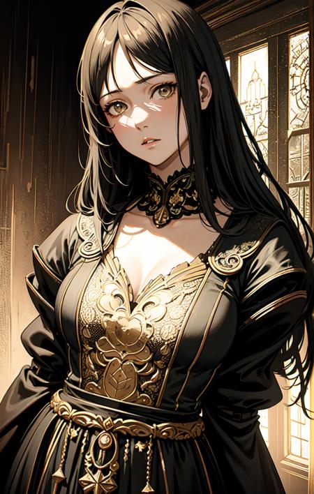 (anime), (illustration), cartoon, detailed, (dark shot:1.1), epic realistic, A girl, an aristocrat, faded, (neutral colors:1.2), (hdr:1.4), (muted colors:1.2), hyperdetailed, (artstation:1.4), cinematic, warm lights, dramatic light, (intricate details:1.1), complex background, (rutkowski:0.66), (teal and orange:0.4), (intricate details:0.9), (hdr, hyperdetailed:1.2)