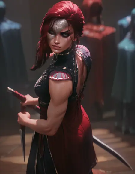 Katarina (League Of Legends, Riot Games) - 2025 cinematic version - Pony + Illustrious