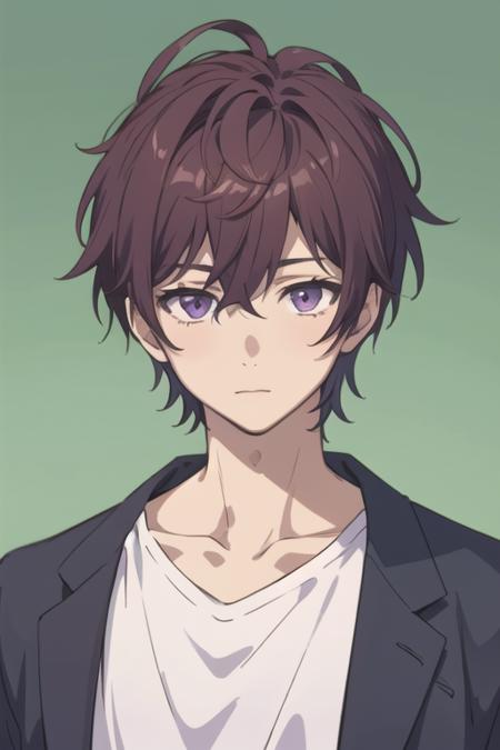 yuu_setoguchi purple eyes brown hair