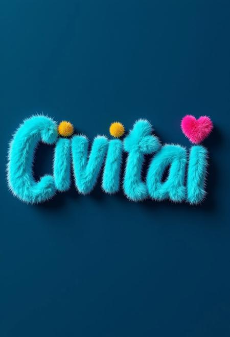 Furry fluffy Text Typography @Ethanar V1