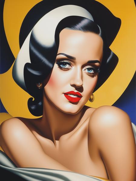 <lyco:TamaraDeLempicka:1.0> Portrait of the singer Katy Perry in the style of Tamara de Lempicka