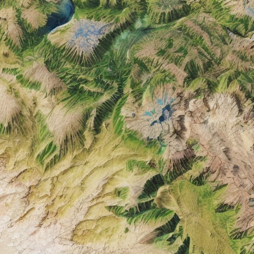 satellite image of oeax location, mapsatimageeu, (gamelandscapeheightmap512:0.5), cost, ocean, mesa, hills, rivers,