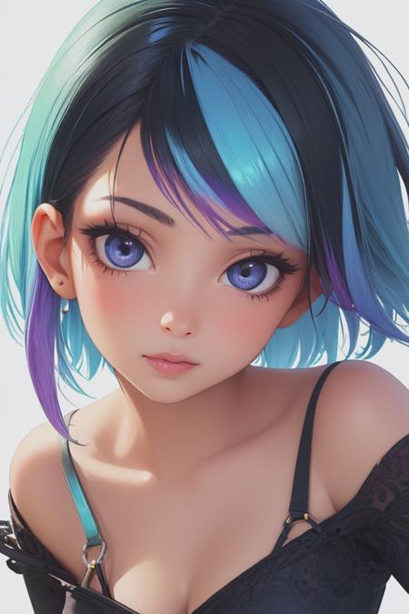 beautiful girl, woman, sexy body, (cute:1.3), (([Iridescent rainbow hair], [pixie cut], [tanga])), realistic, (cute), (detailed face), detailed eyes, cameltoe, detailed iris