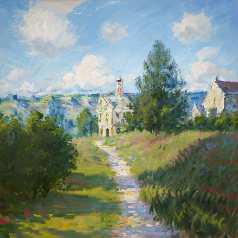 Anchemix oil painting Monet 暗可油画 莫奈风格 image by Anchemix