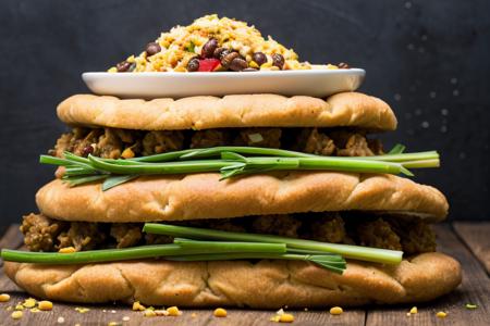 piles of food