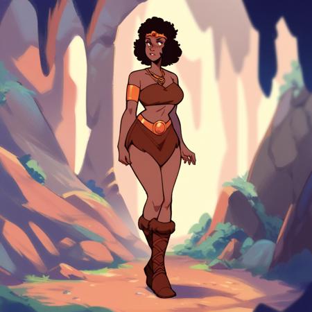 dianadd dungeons_and_dragons brown hair brown eyes very dark skin