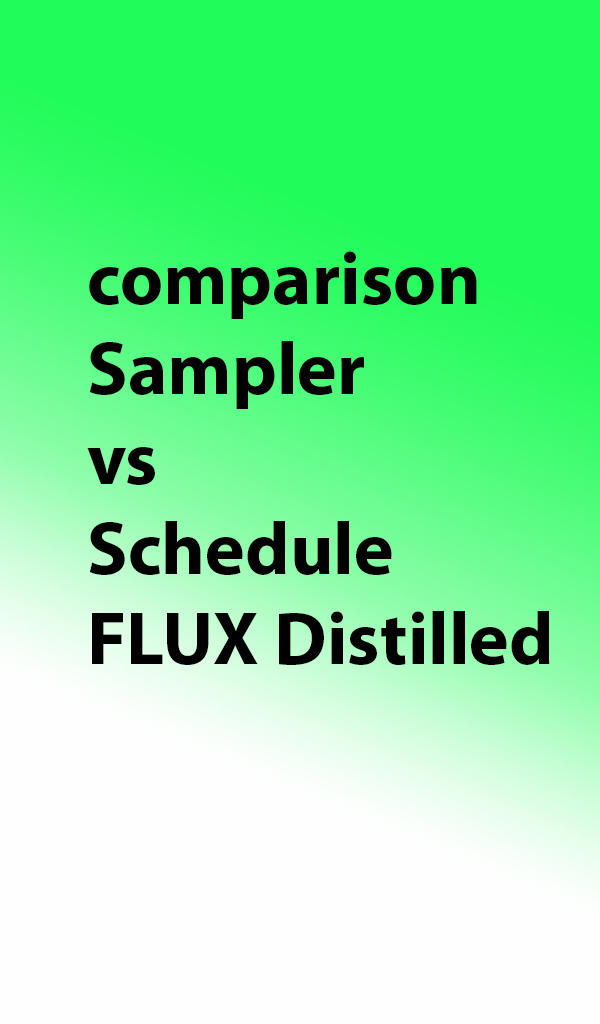Comparison Sampler/Schedule FLUX DEDISTILLED