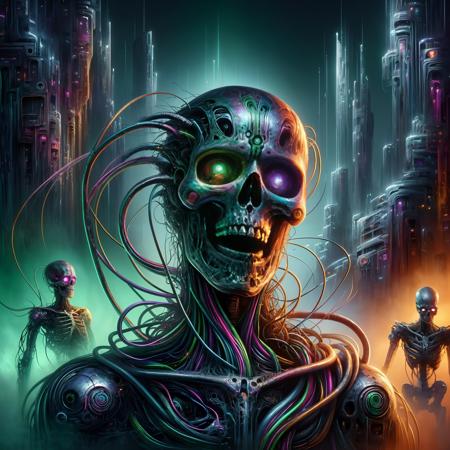 HorrorTech: Dark Style Undead Neurotech, Rising Cyberdead, SD-SDXL V1