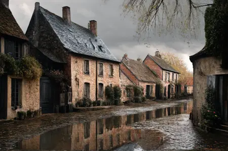 油画村巷XL-HXZ(Oil Painting Village Alley)