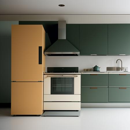 a modern ultra-minimalist kitchen machine, designed by Dieter Rams