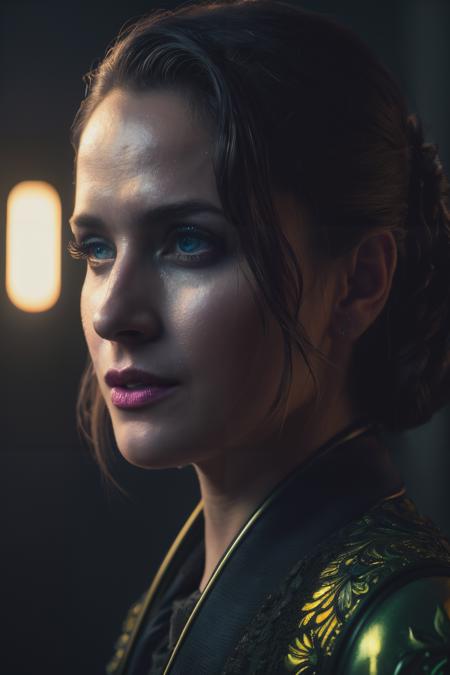 svs, (Extremely Detailed Oil Painting:1.2), glow effects, godrays, Hand drawn, render, 8k, octane render, cinema 4d, blender, dark, atmospheric 4k ultra detailed, cinematic sensual, Sharp focus, humorous illustration, big depth of field, Masterpiece, colors, 3d octane render, 4k, concept art, trending on artstation, hyperrealistic, Vivid colors, extremely detailed CG unity 8k wallpaper, trending on ArtStation, trending on CGSociety, Intricate, High Detail, dramatic,<lyco:ShantelVanSanten-RealVision-V1.0:1.0>