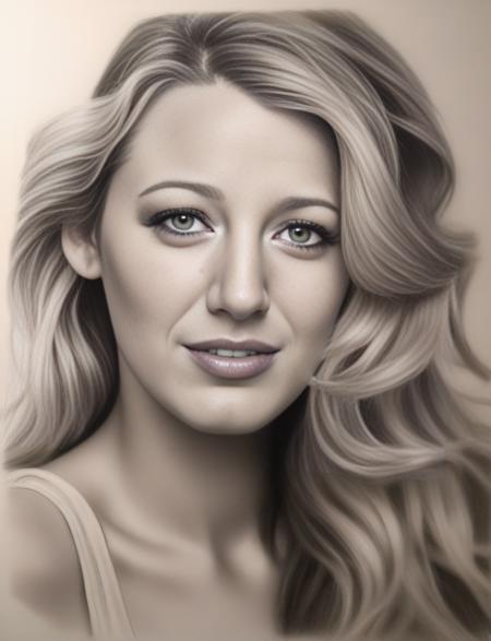 BlakeLively,<lora:BlakeLivelySDXL:1>, sketching on ivory paper with charcoal pencil, in the style of realistic hyper-detailed portraits, digital airbrushing, monochrome , commission for, i can't believe how beautiful this is --ar 55:64 --s 750 --niji 5