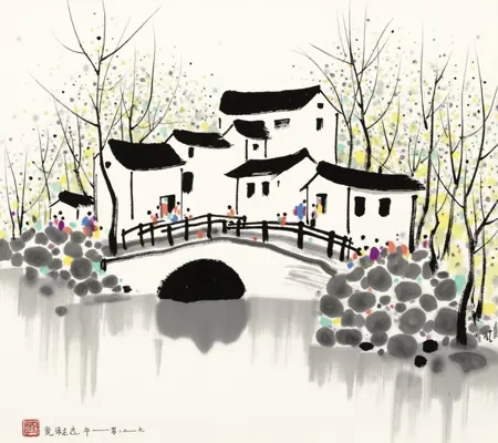 Wu Guanzhong Style Flux LoRA