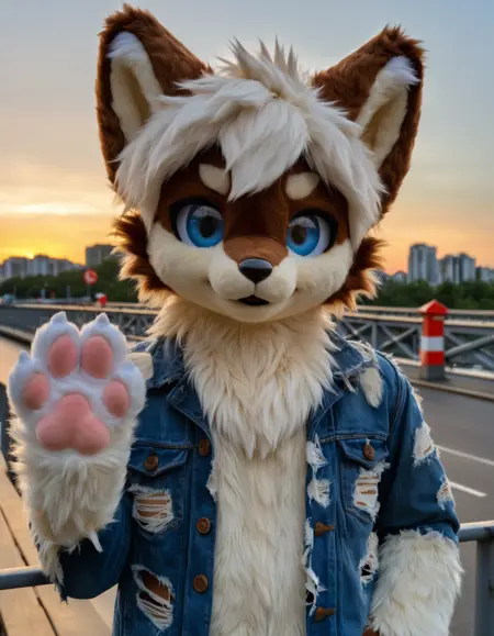 XL realistic fursuit