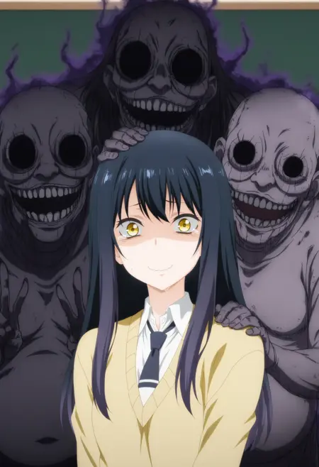 Yotsuya miko+Ghost(mieruko-chan)