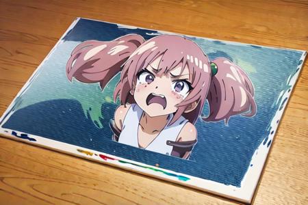 masterpiece,(high quality, best quality:1.2),(white_outline vector trace graphics:1.2), (megami_magazine:1.2), tears, (angry:1), (realistic_nose:-1), (anime colored, flat painting, game cg:1.2),