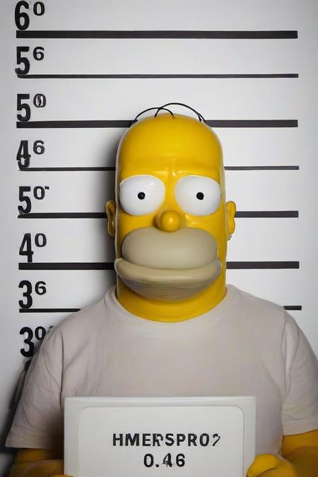 Masterpiece,High Quality,
 <lora:PE_MugShot:0.8> PEMugShot,
homer simpson