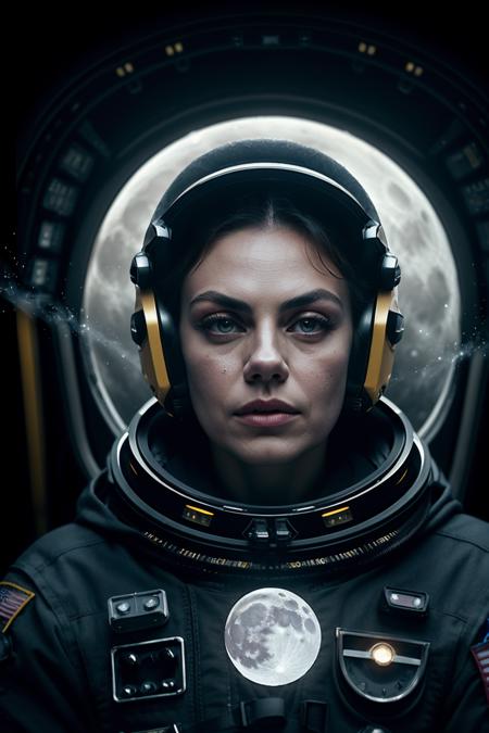 mila_kunis_hhhh-1200,, epic cinematic photo of a sexy woman (space pilot in the cockpit:1.3), (breast clavage:1.1), masterpiece, (best quality:1.2), (ultra-detailed:1.2),  (an extremely delicate and beautiful:1.2), cinematic angle, floating, (beautiful detailed eyes:1.1), (detailed light:1.1), cinematic lighting, beautifully detailed sky, women, white hair, blue eyes, (high ponytail:1.1), cloak, glowing eyes, (moon:1.2), (moonlight:1.1), starry sky, (lighting particle:1.1), fog, snow painting, sketch, bloom, , nsfw