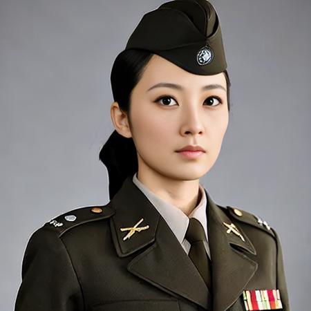 (KuomintangFemaleSpies), <lora:kuomintangfemalespies-000001:0.8>,<lora:taiwanDollLikeness_v10:0.1>, lady, beautiful, 8k, masterpiece, best quality,  perfect face, perfect eyes, in uniform, realistic, photorealistic, highres,gorgeous