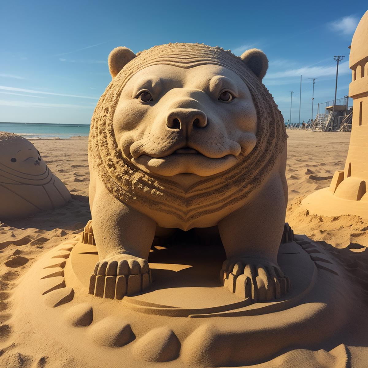 Realistic sand sculpture art style image by comingdemon