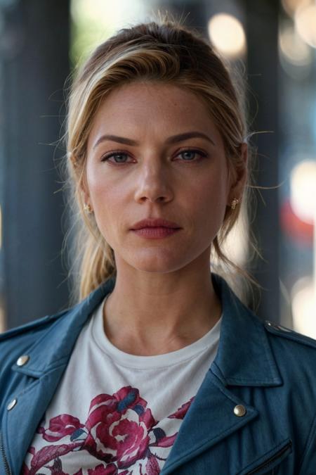 1girl, solo, portrait, denim jacket, soft lighting, looking at viewer, blurry background, bokeh, chromatic aberration, depth of field, masterpiece, best quality, ultra-detailed, ultra high res, (photorealistic:1.4), raw photo, (realistic:0.2), 8k HDR, f1.4, 40mm, photorealistic, raw, 8k, textured skin, skin pores, intricate details
<lora:epiCRealismHelper:1> <lora:PAseer-SD15-LCM Quick:1> <lora:katheryn_winnick_lora_v02:1> kw77, blonde hair