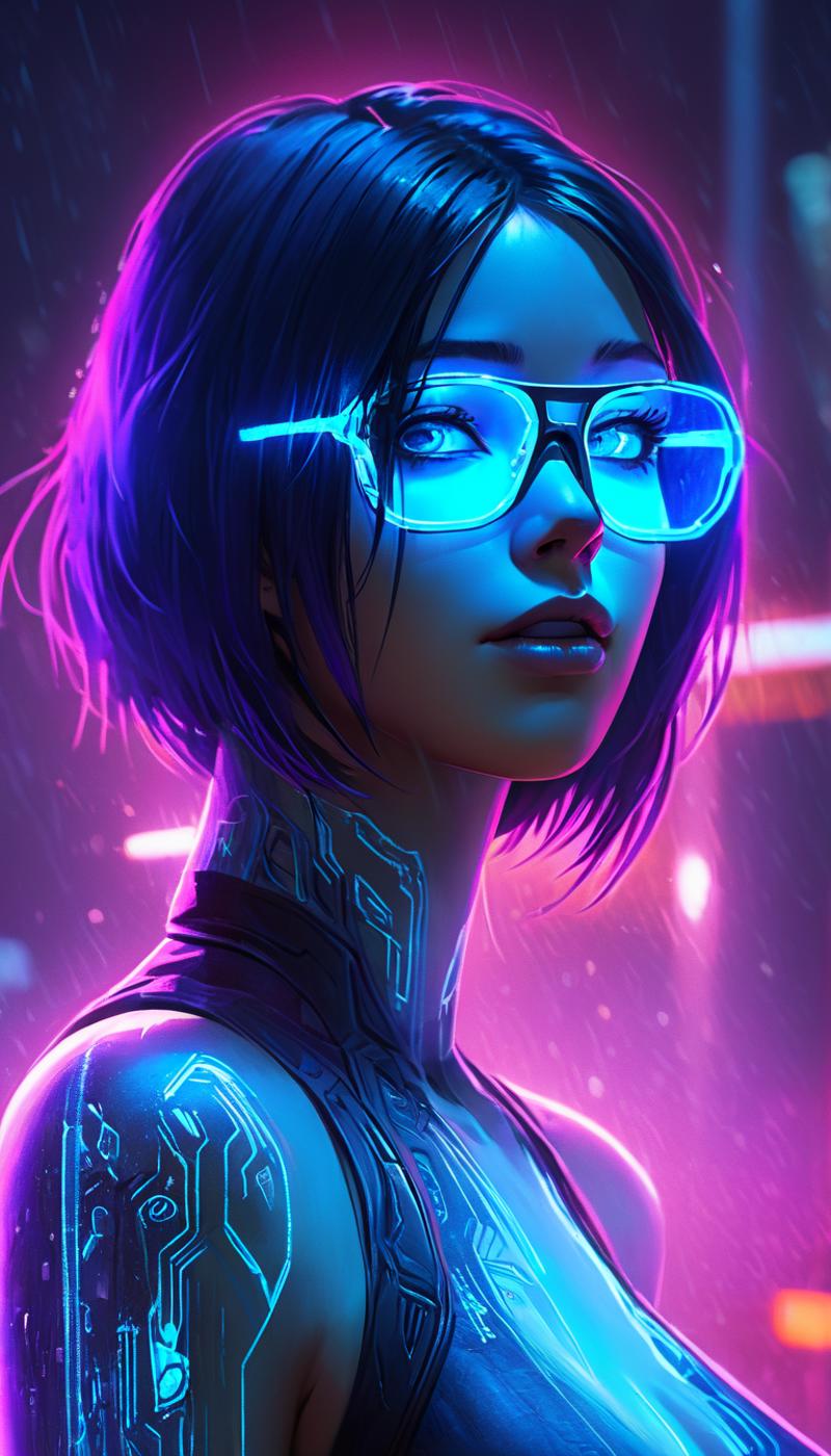 Cortana [Halo] LoRA SD1.5 & SDXL1.0 image by Hevok